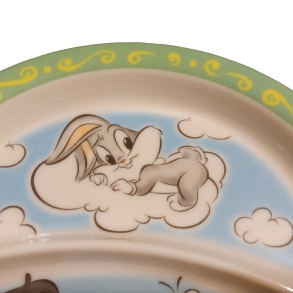 Zaks Design Bugs Bunny Baby & Friends Hard Plastic Divided Collector Plate - Picture 3 of 5